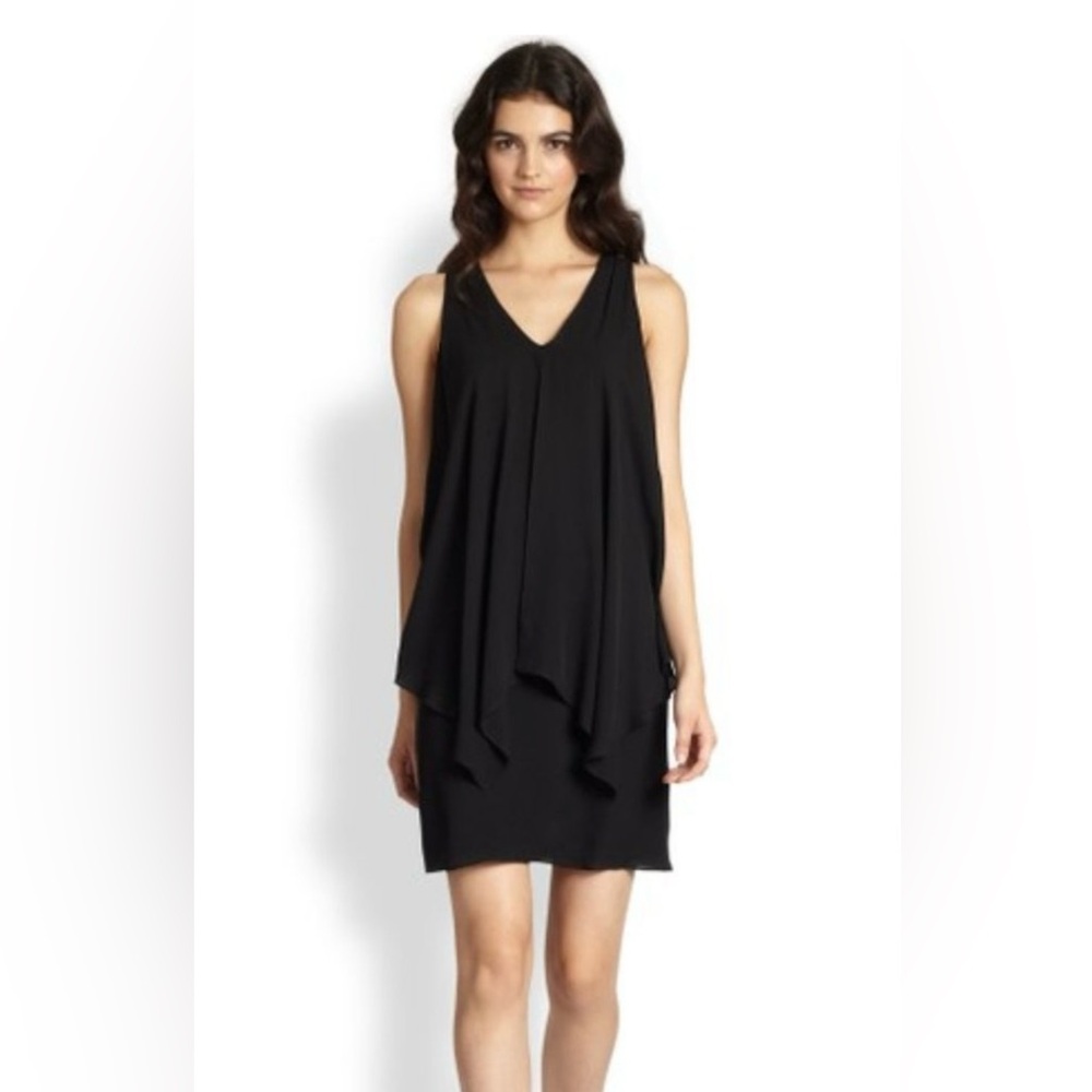 Theory Classic Black LBD, Sleeveless Silk Dress, size 6